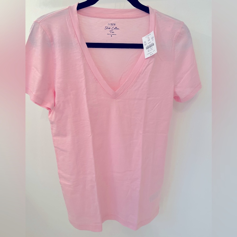 JCrew pink tshirt NWT
